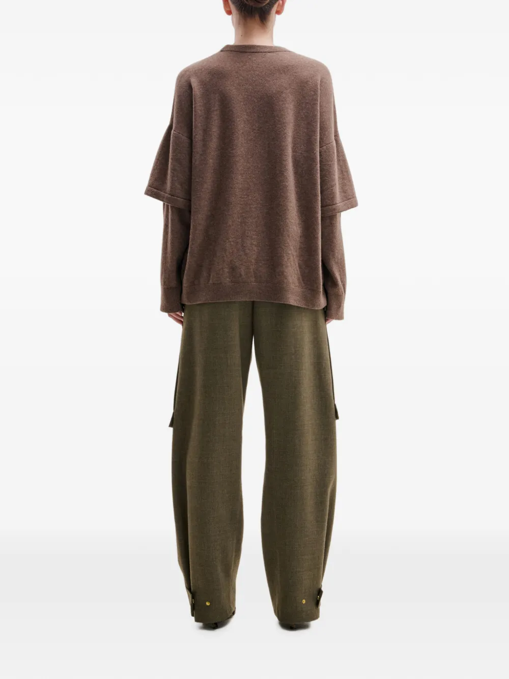 DARKPARK Adriana cargo broek met ritsdetail Groen