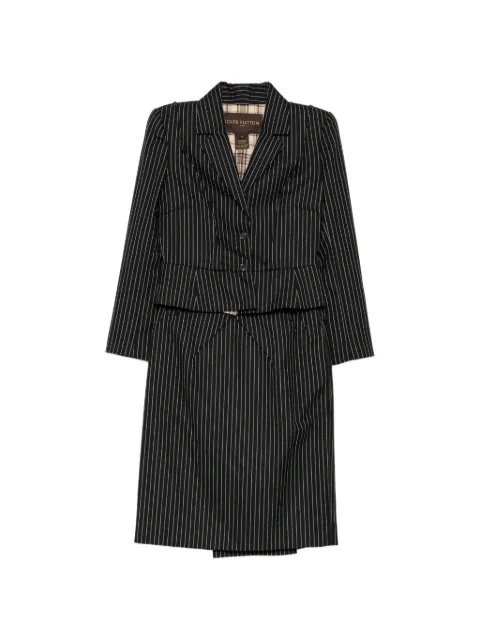 Louis Vuitton Pre-Owned striped skirt suit set