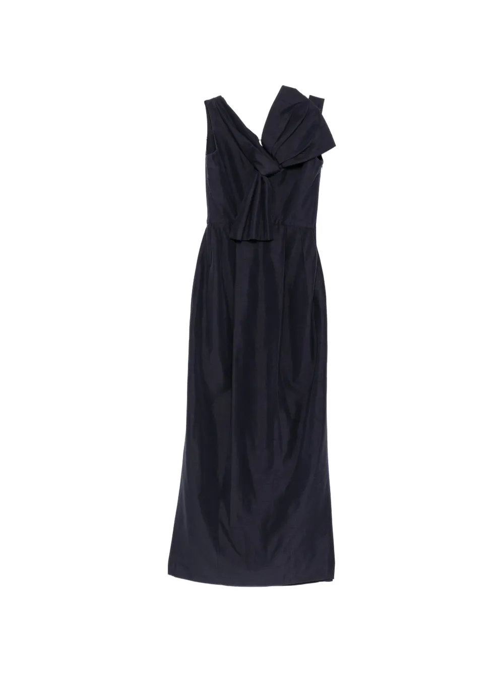 Christian Dior Pre-Owned bow detail maxi dress - Blu