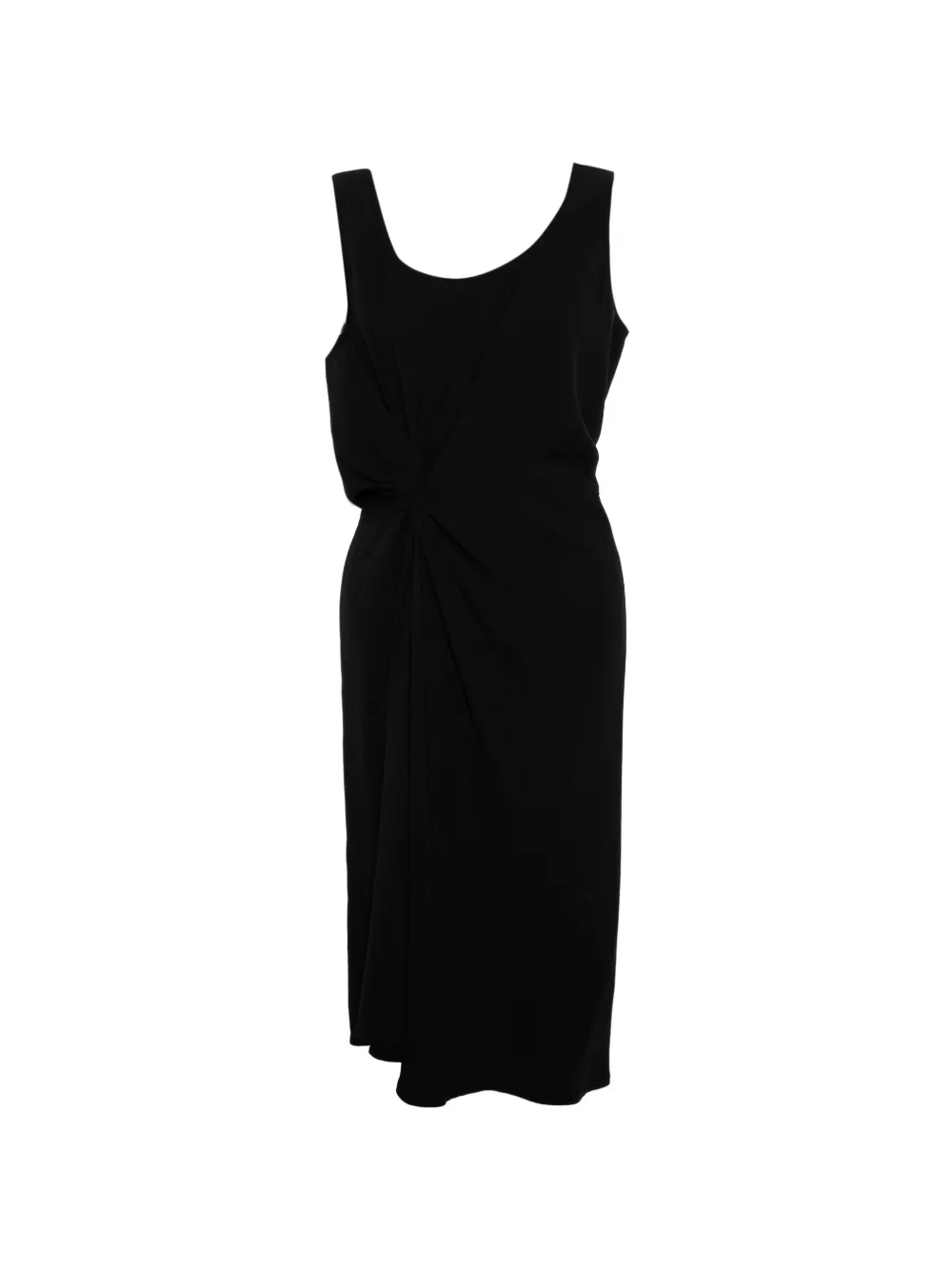 Christian Dior Pre-Owned sleeveless draped dress - Nero