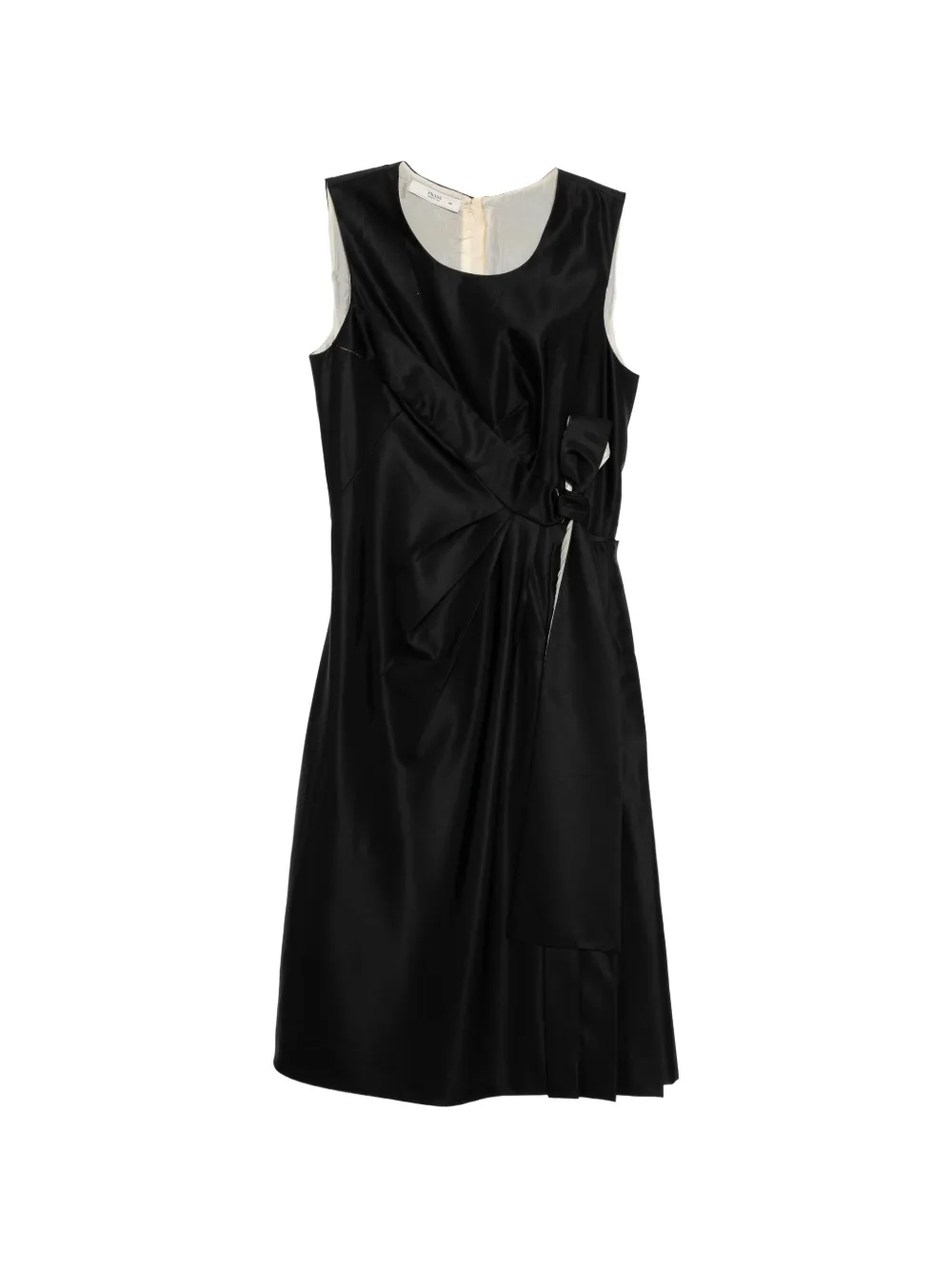 Prada Pre-Owned bow-detail sleeveless dress - Nero