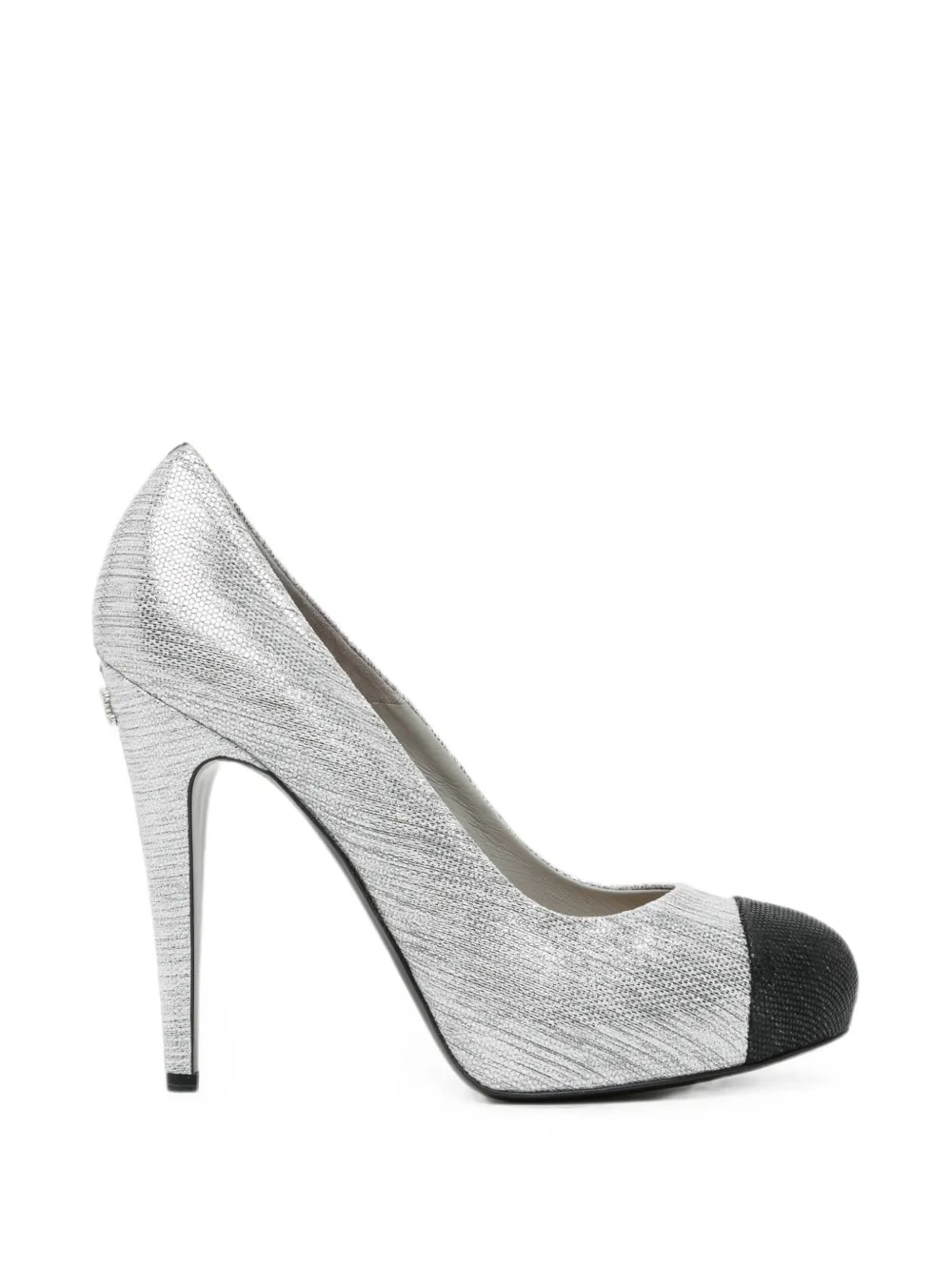 CHANEL Pre-Owned Pumps in pelle scamosciata 100mm - Argento