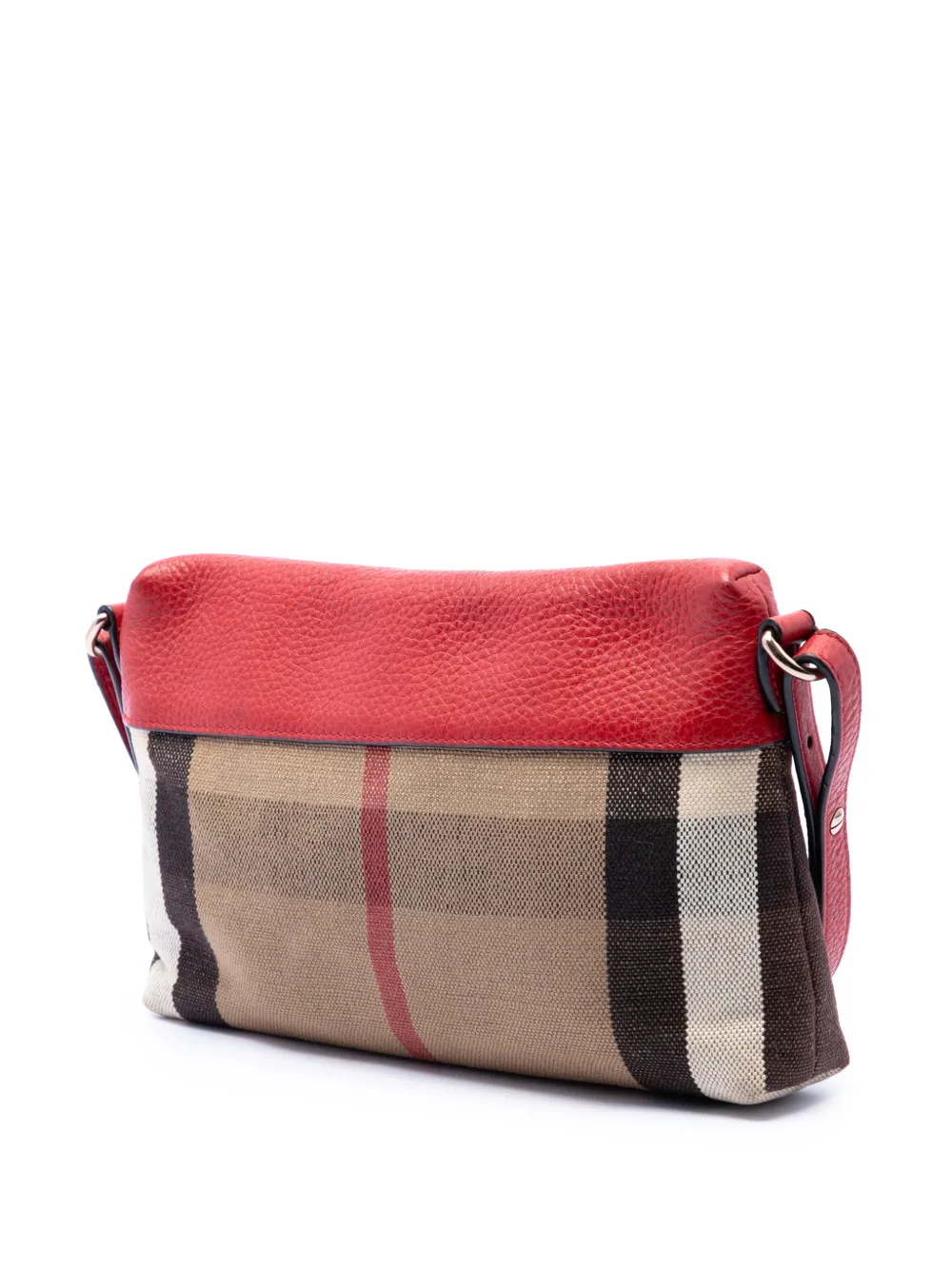  Burberry Pre-owned Borsa A Tracolla Farley Piccola In Tela Con Motivo Mega Check 2000-2017 - Marrone 