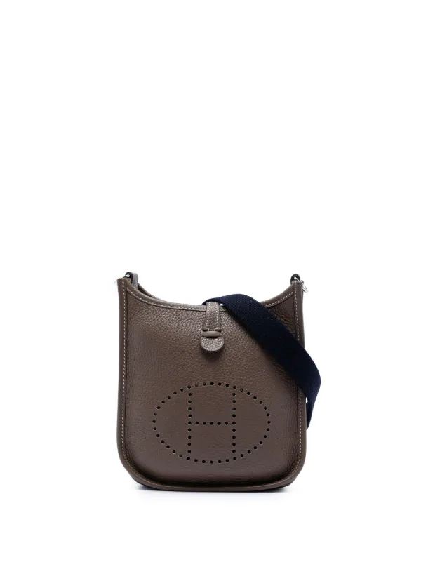 Hermès Pre-owned 2020 Clemence Evelyne 16 Amazone Crossbody Bag in Brown