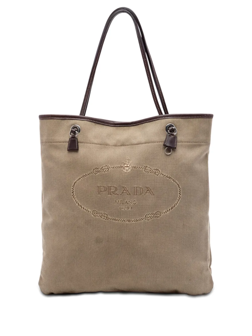 Prada Pre-Owned 2000-2013 Canvas Canapa Logo tote bag - Marrone