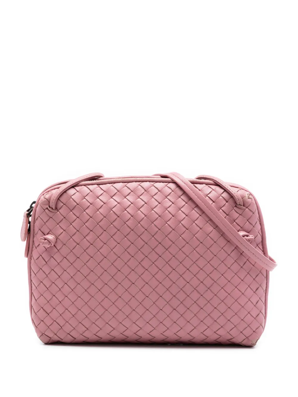 Bottega Veneta Pre-Owned 2012-2026 Nappa Intrecciato Nodini crossbody bag - Rosa