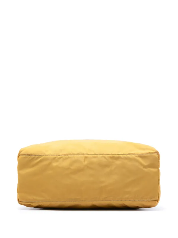 Prada Pre-Owned 2000-2013 Tessuto City Tote Bag | Yellow | FARFETCH