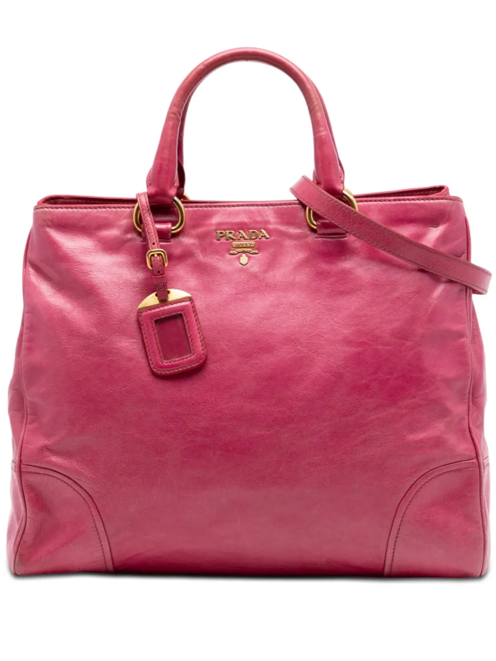 Prada Pre-Owned 2010-2026 Vitello Shine satchel - Rosa