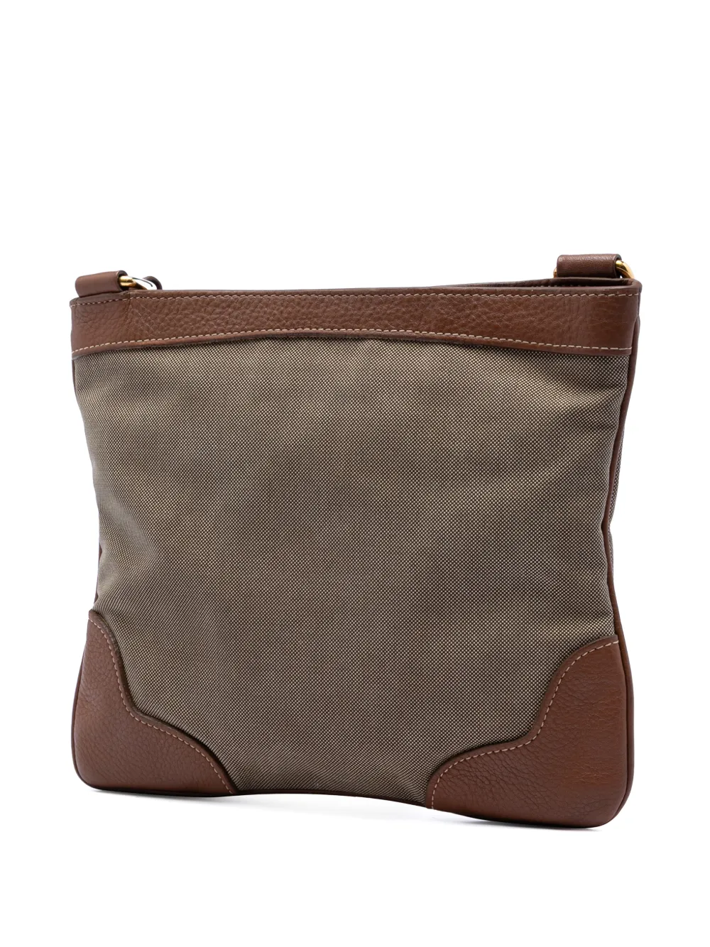 Prada Pre-owned 2010-2026 Canvas Canapa Logo Crossbody Bag in Neutrals, view 3