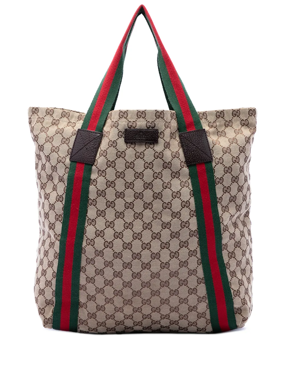 Gucci Pre-Owned 2016-2026 GG Canvas Web tote bag - Toni neutri