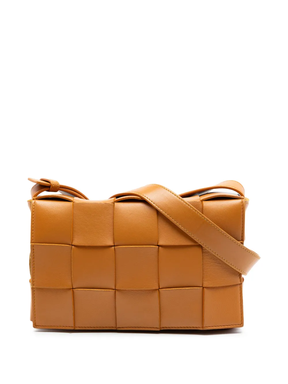 Bottega Veneta Pre-Owned 2012-2026 Nappa Intrecciato Cassette crossbody bag - Braun