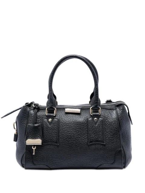 Burberry Pre-Owned 2000-2017 kleine Heritage Gladstone Satchel-Tasche aus gekörntem Leder
