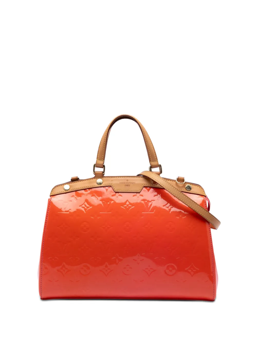 Louis Vuitton Pre-Owned 2015 Monogram Vernis Brea MM satchel - Arancione