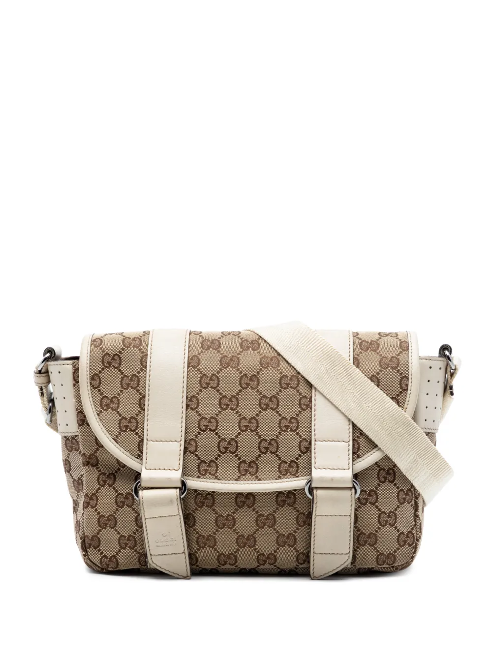 Gucci Pre-Owned 2016-2026 GG Canvas crossbody bag - Bianco