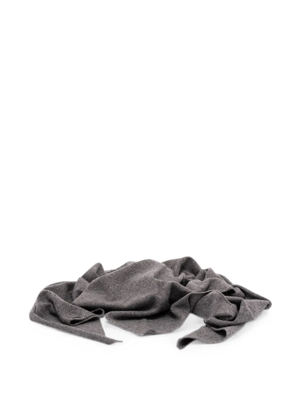 Brunello Cucinelli Monili-embellished cashmere scarf - Grigio