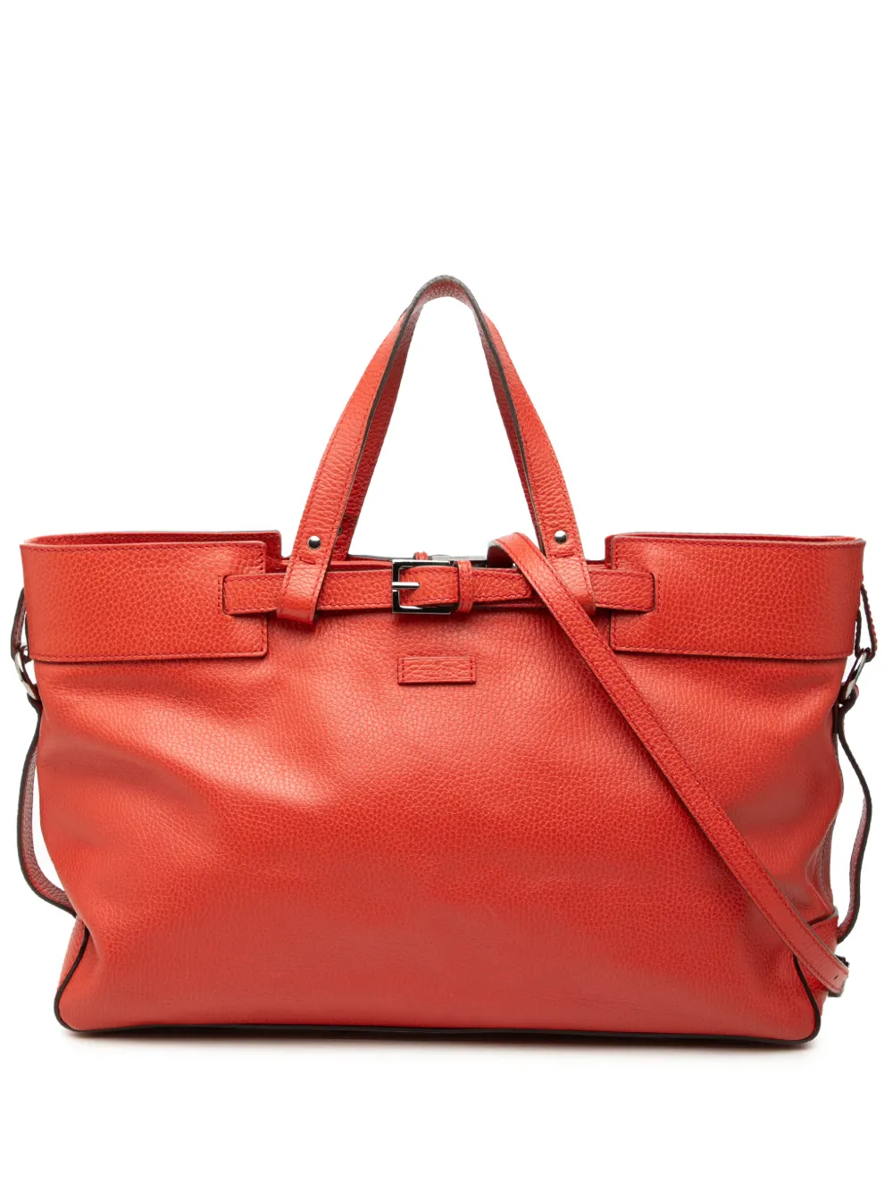 Gucci Pre-Owned 2000-2015 Calfskin Buckle satchel - Rosso