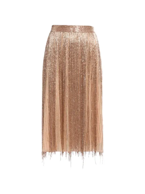 Elie Saab falda midi bordada con cuentas