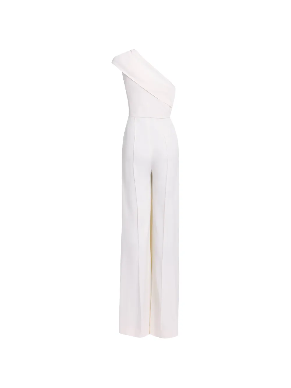 Elie Saab Cady asymmetrische gedrapeerde jumpsuit Wit