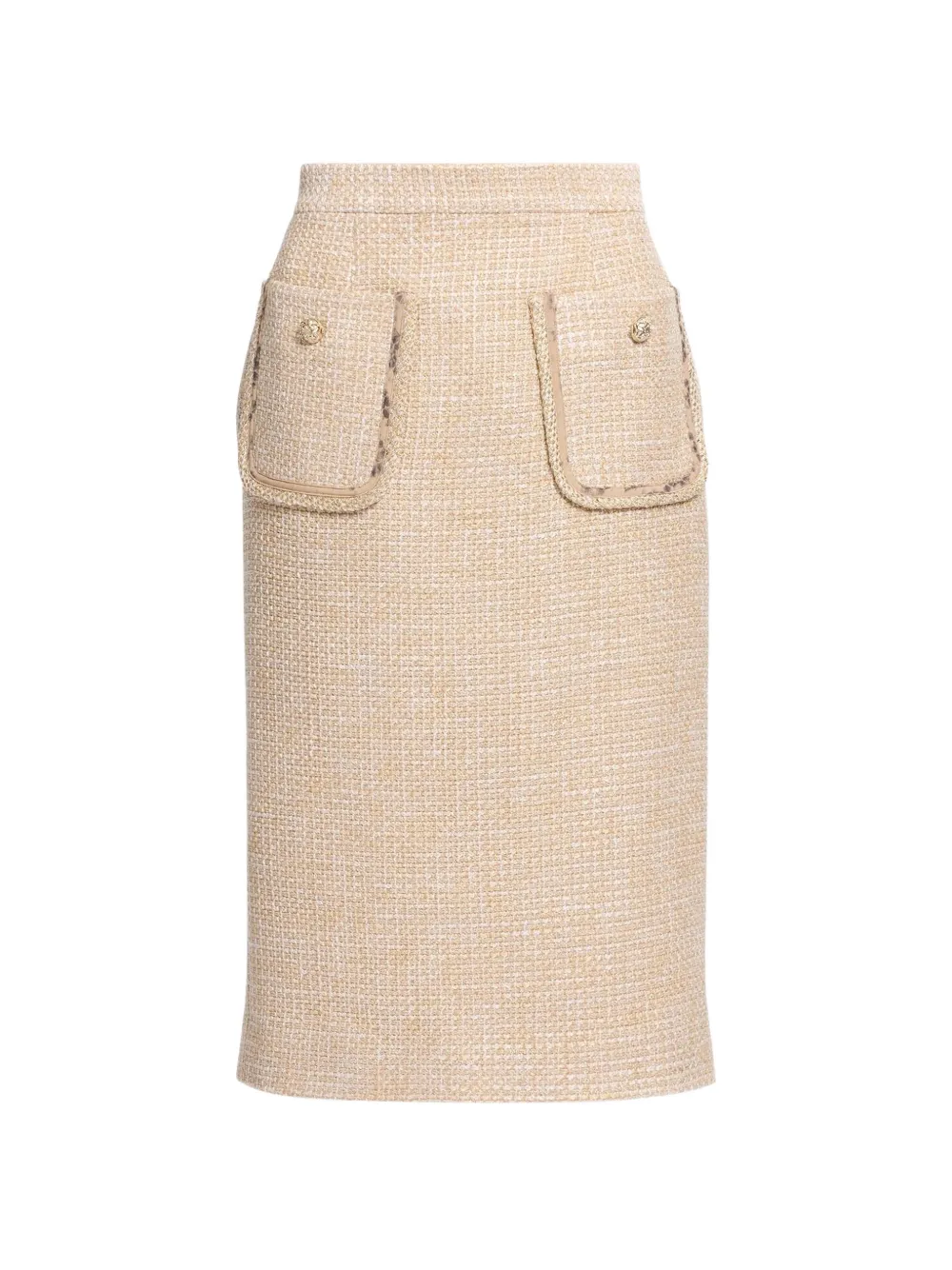 Elie Saab Gonna midi con stampa - Toni neutri