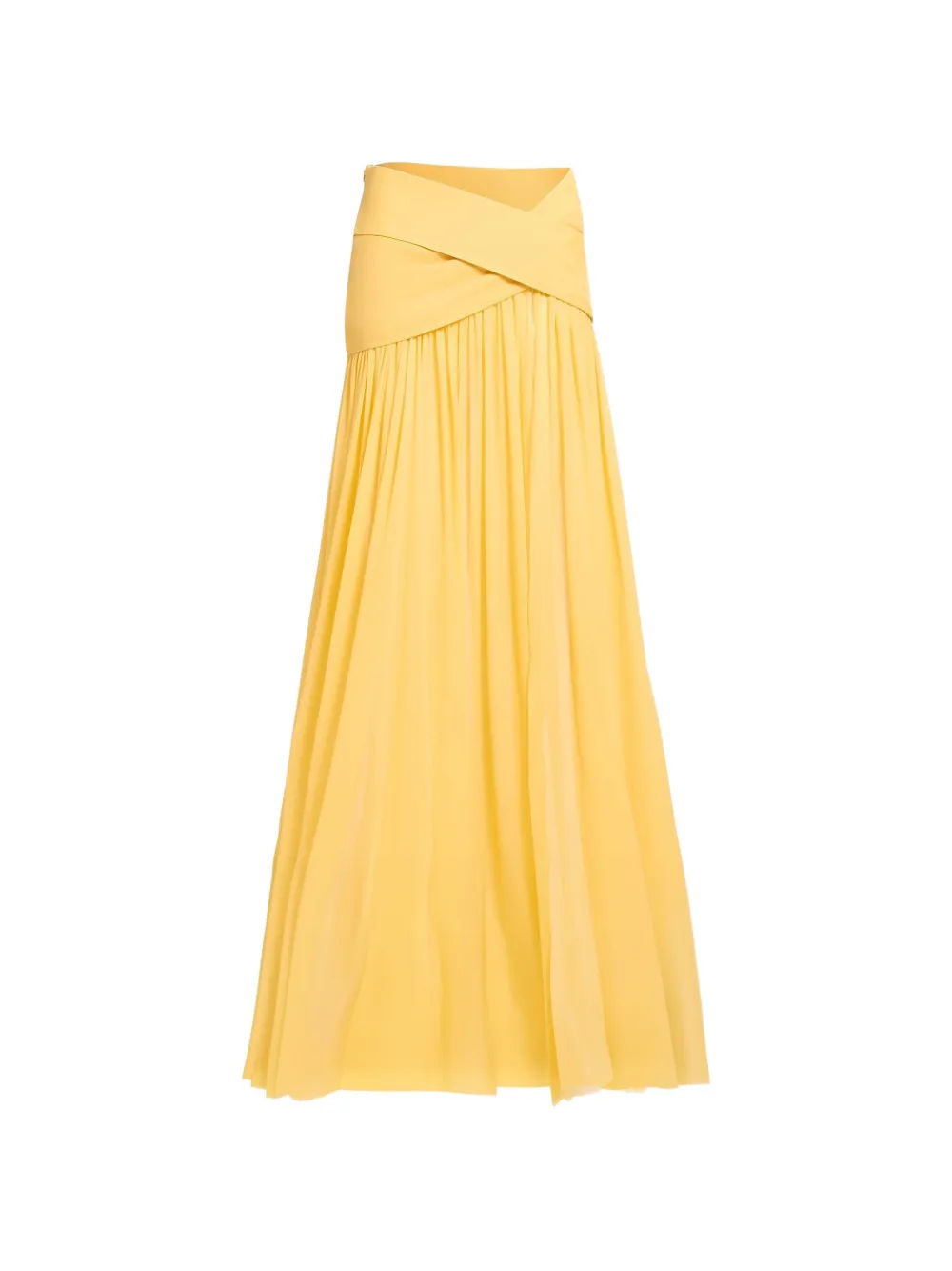 Elie Saab Gonna lunga a portafoglio - Giallo