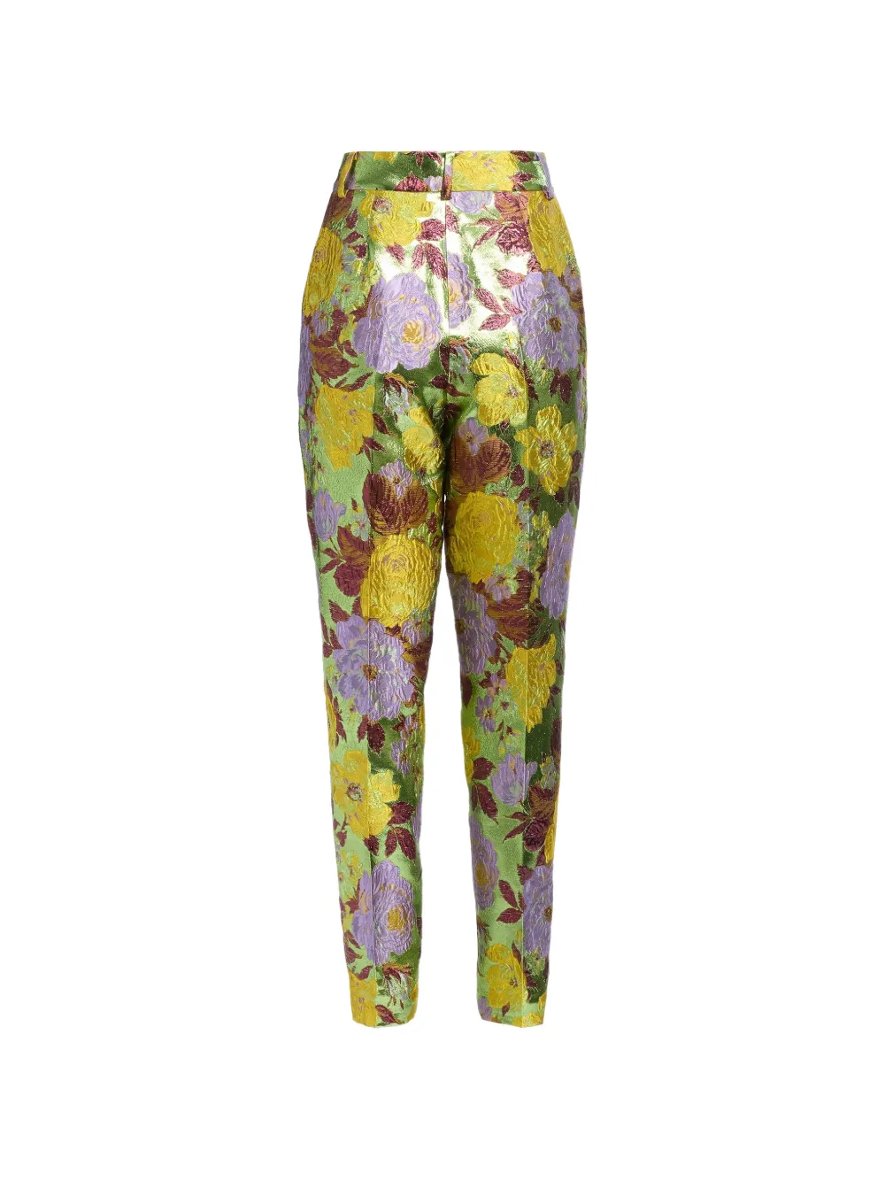 Elie Saab Broek met bloemen-print Groen