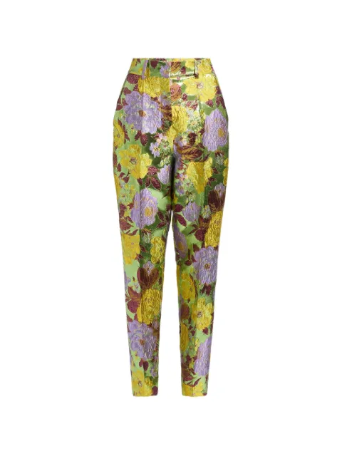Elie Saab pantalones con estampado floral