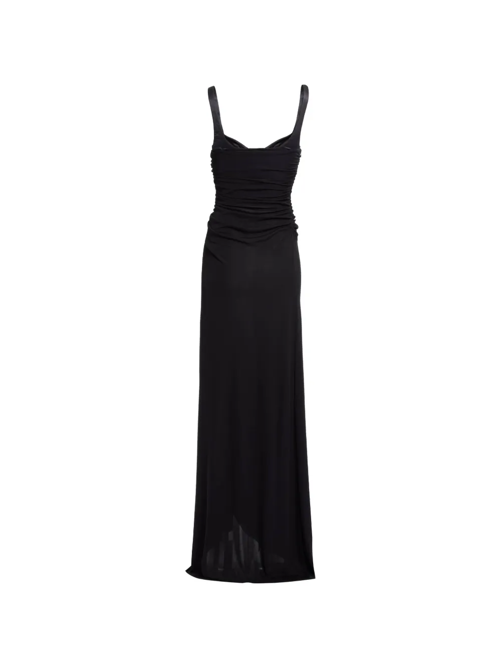 Elie Saab Maxi-jurk met ruches Zwart
