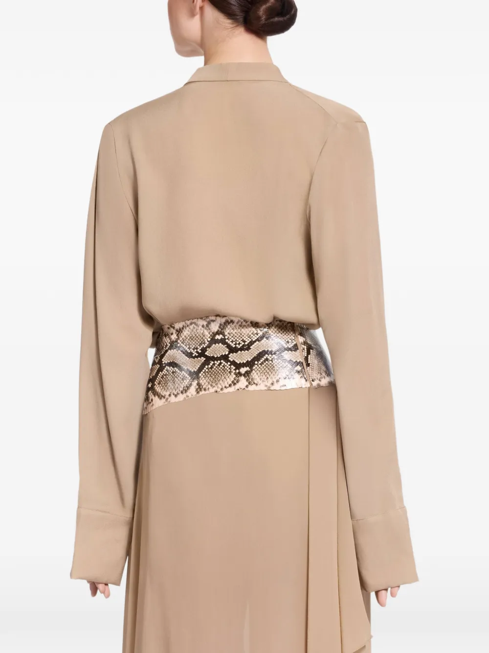 Elie Saab Gedrapeerde blouse Beige
