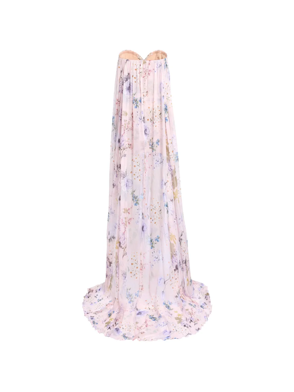 Elie Saab Zijden mini-jurk met bloemenprint Roze