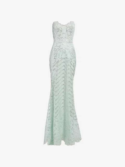Elie Saab vestido largo con diseño strapless