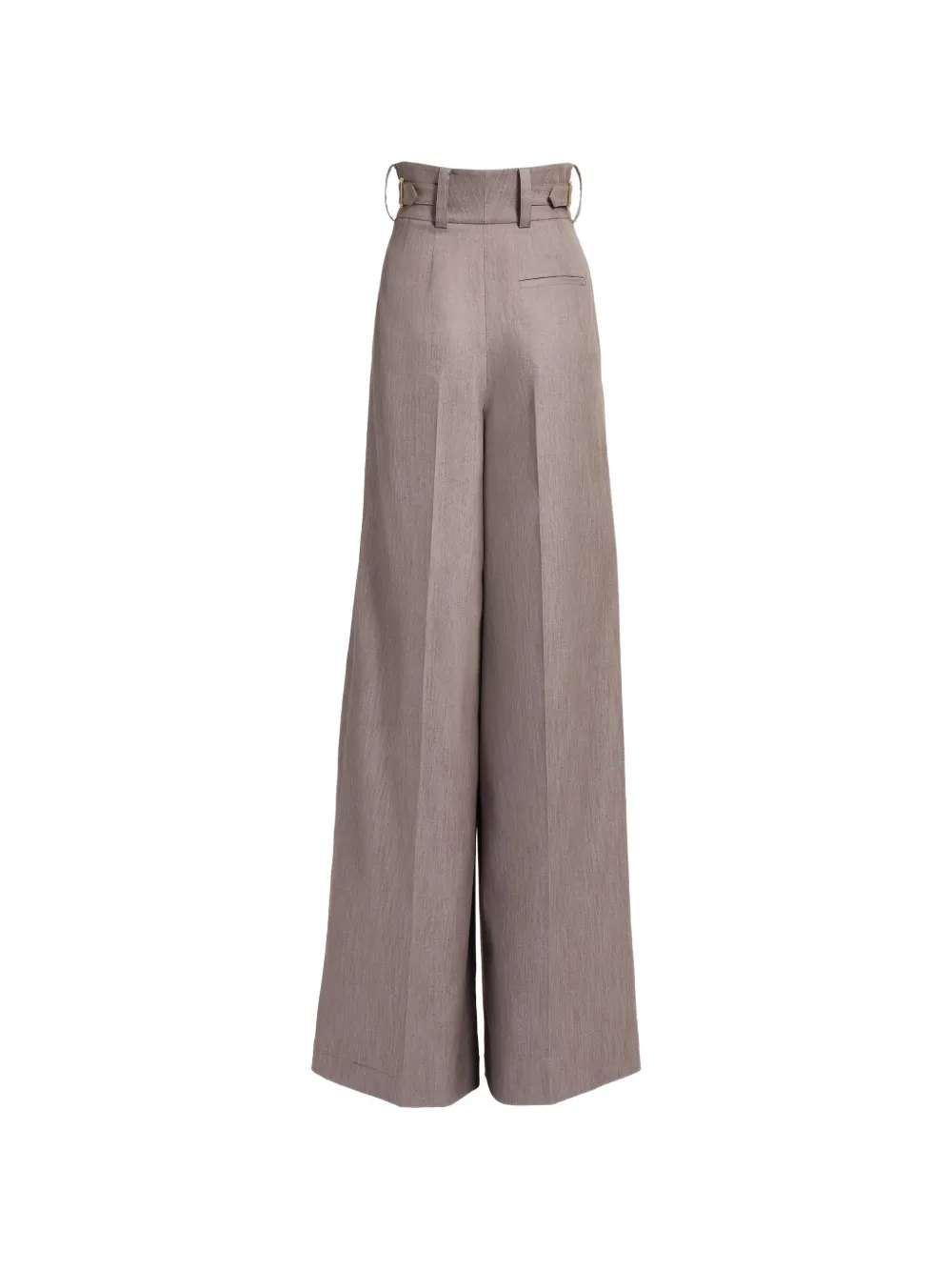 Elie Saab Twill plooibroek Bruin