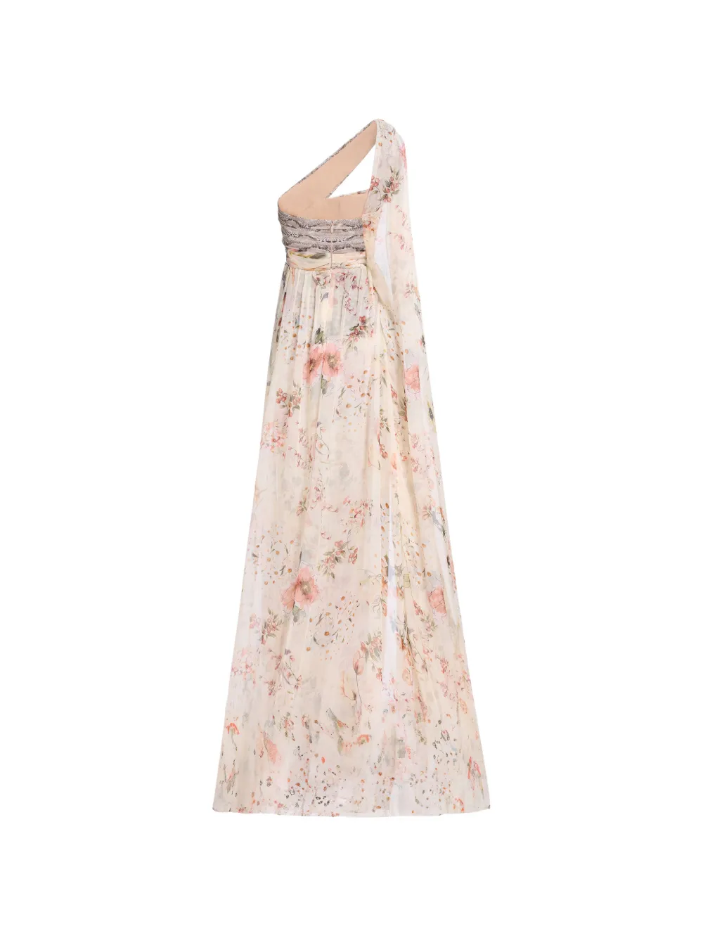 Elie Saab Asymmetrische maxi-jurk Beige