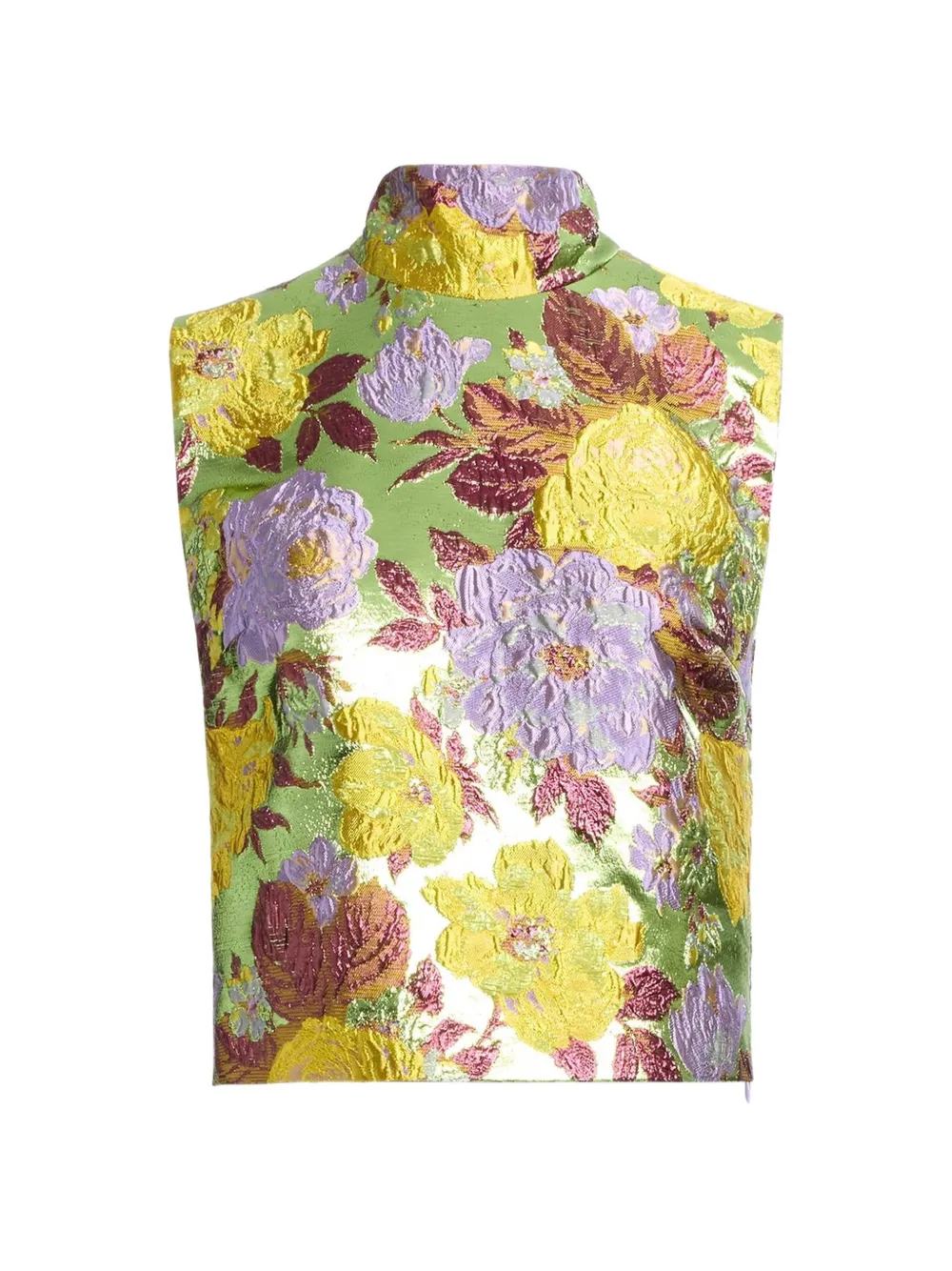 Elie Saab Top a collo alto - Verde