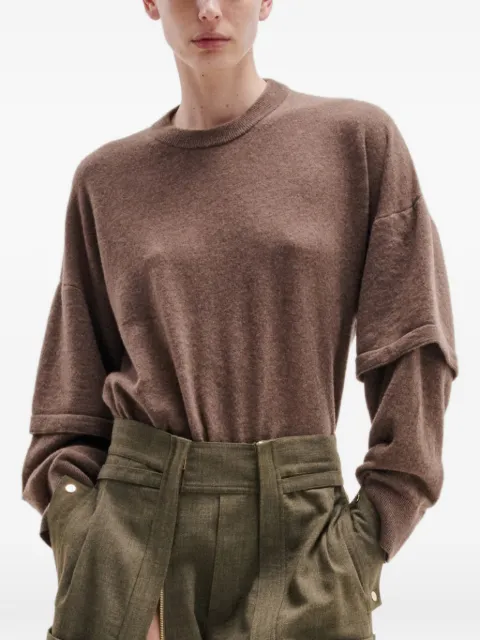 DARKPARK layered-sleeve sweater