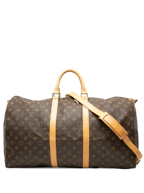 Louis Vuitton Pre-Owned Monogram Keepall Bandouliere 55 旅行包(1998年典藏款)