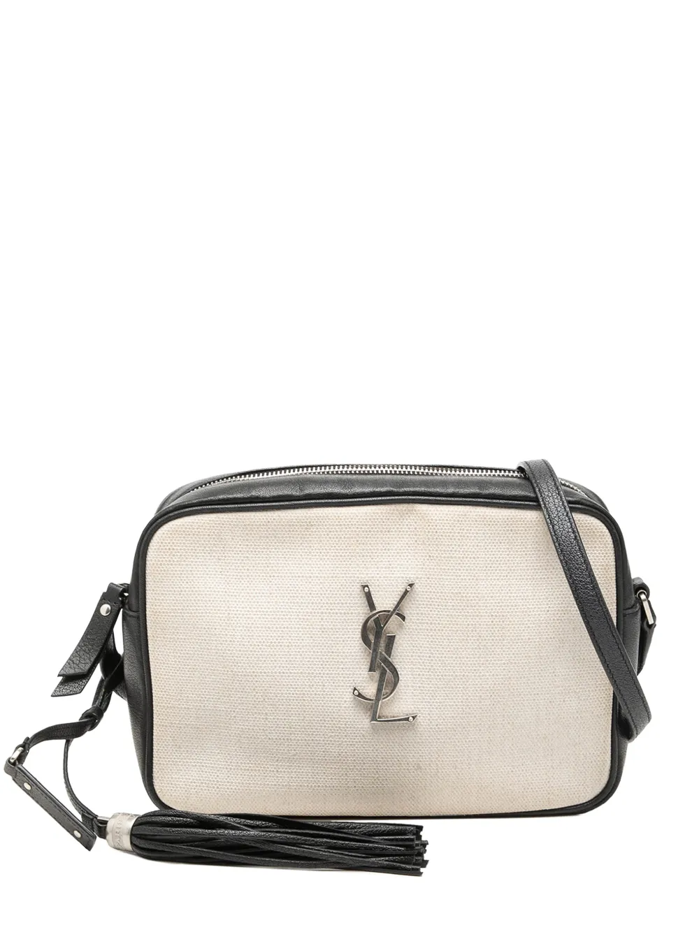 Saint Laurent Pre-Owned 2019 Canvas Monogram Lou Camera Bag crossbody bag - Bianco