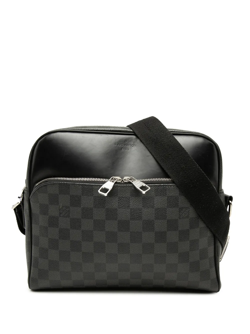 Louis Vuitton Pre-Owned 2016 Damier Graphite Dayton Reporter MM crossbody bag - Black