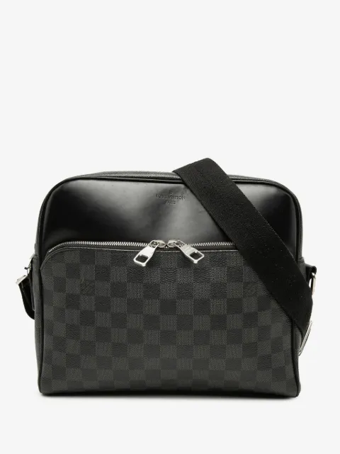 Louis Vuitton Pre-Owned sac à bandoulière Dayton Reporter MM en toile Damier Graphite (2016)