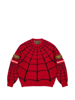 Supreme x Vanson Leathers x Marvel Spider-Man intarsia-knit