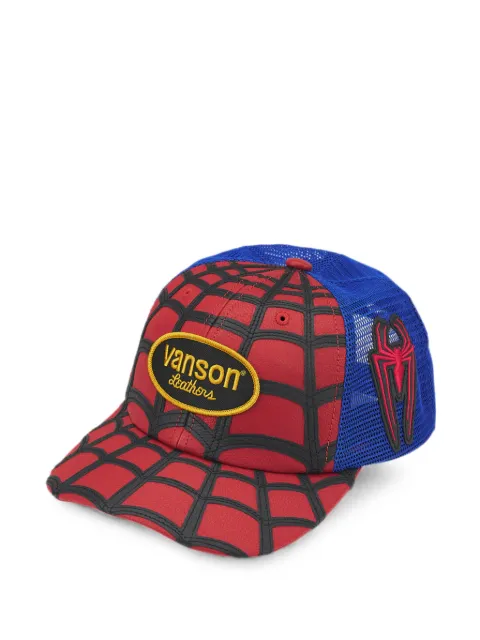 Supreme x Vanson Leathers x Marvel logo-patch baseball cap