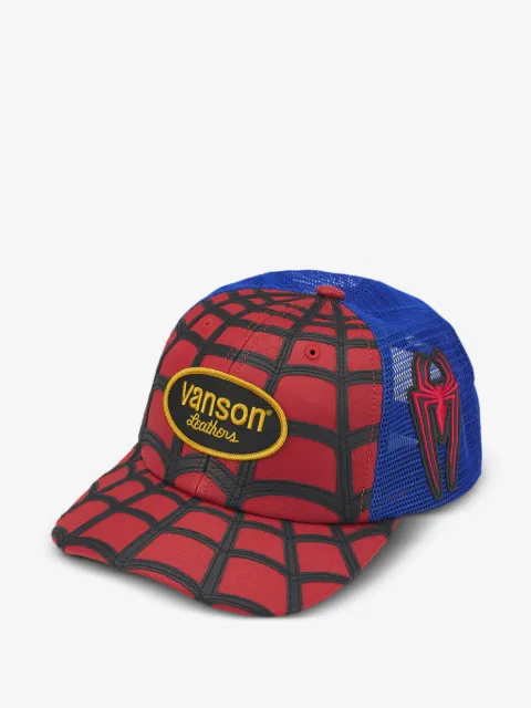 Supreme x Vanson Leathers x Marvel logo-patch baseball cap