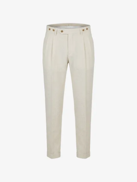 Berwich pleated-detail trousers