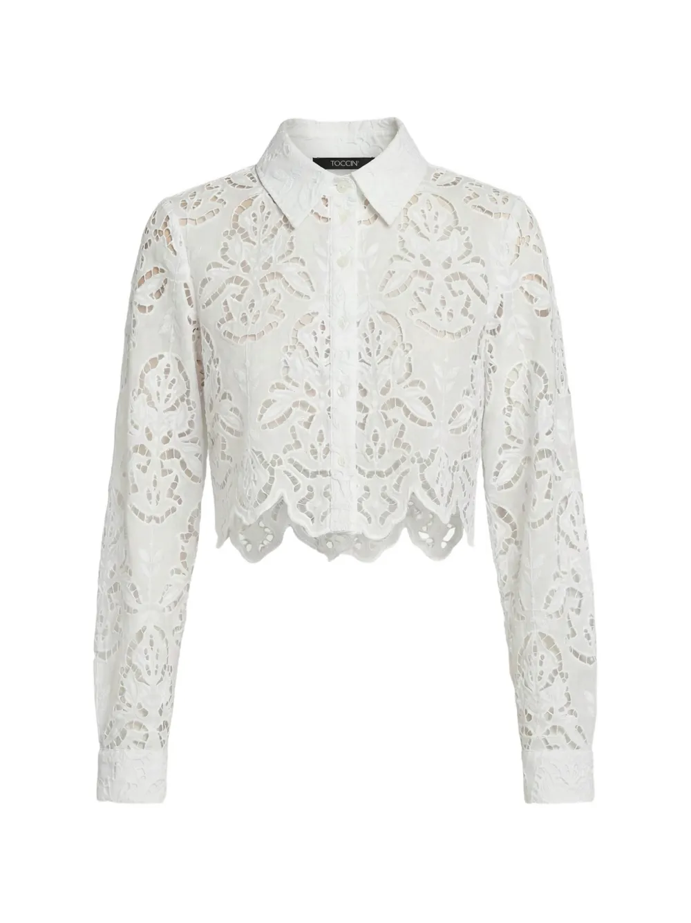 Toccin Jilly cropped shirt - White