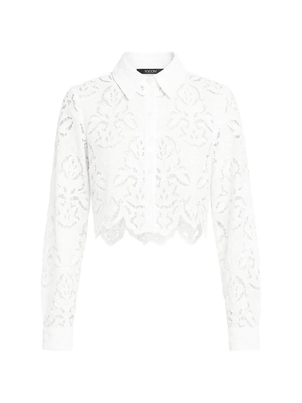 Toccin Jilly cropped shirt - White