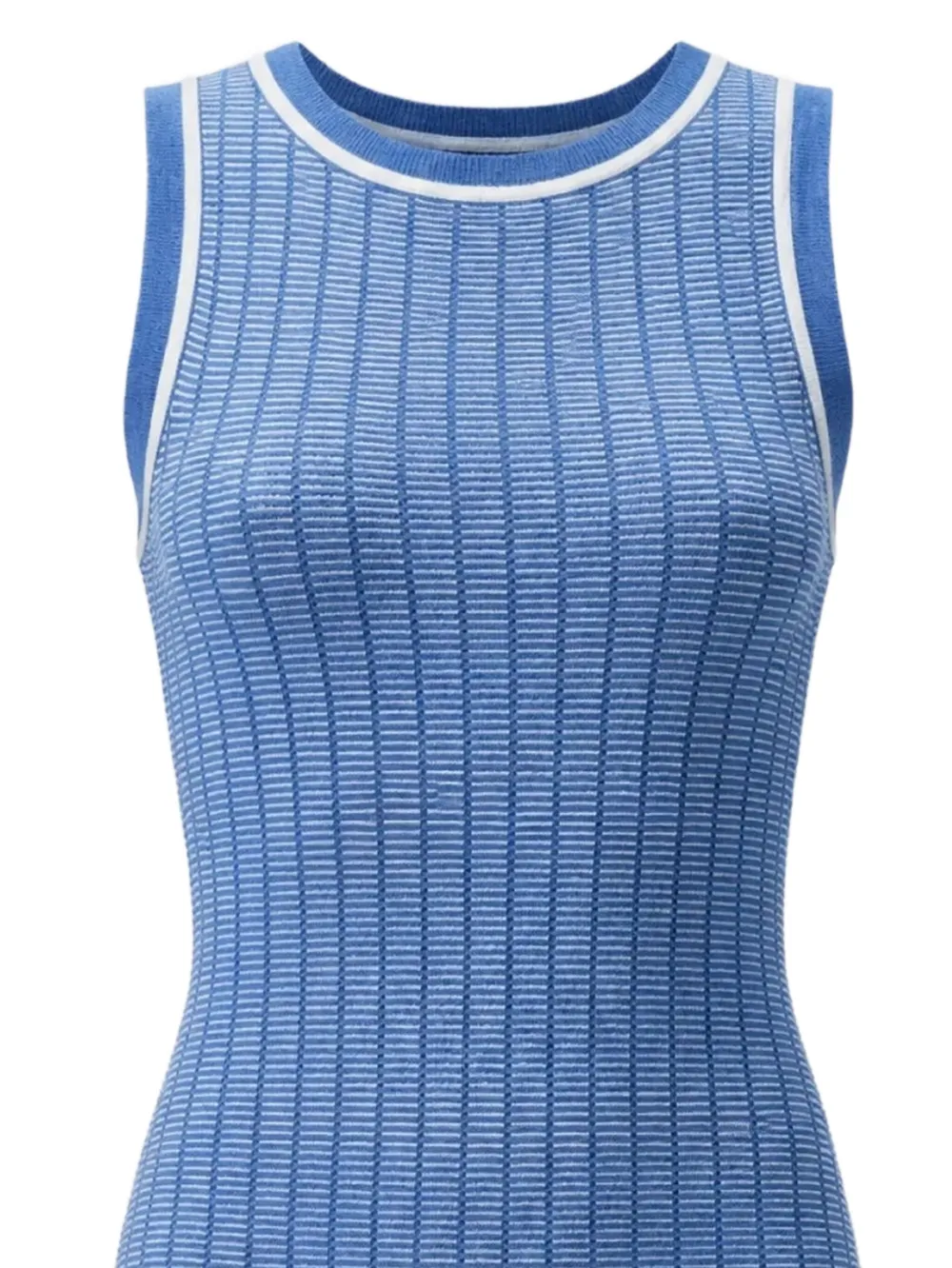 Toccin Patty jurk met ronde hals Blauw