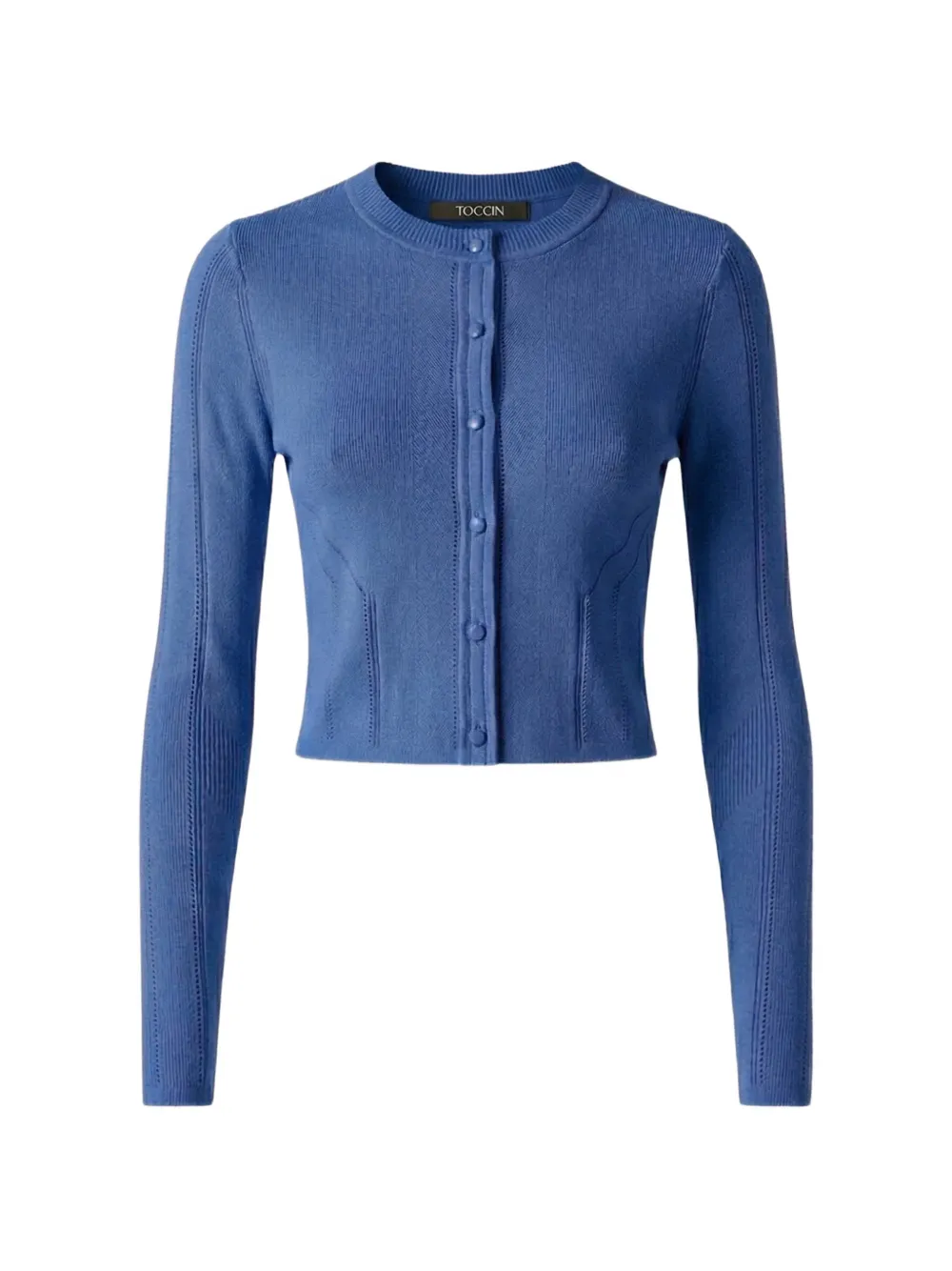 Toccin Vicki cropped cardigan - Blue