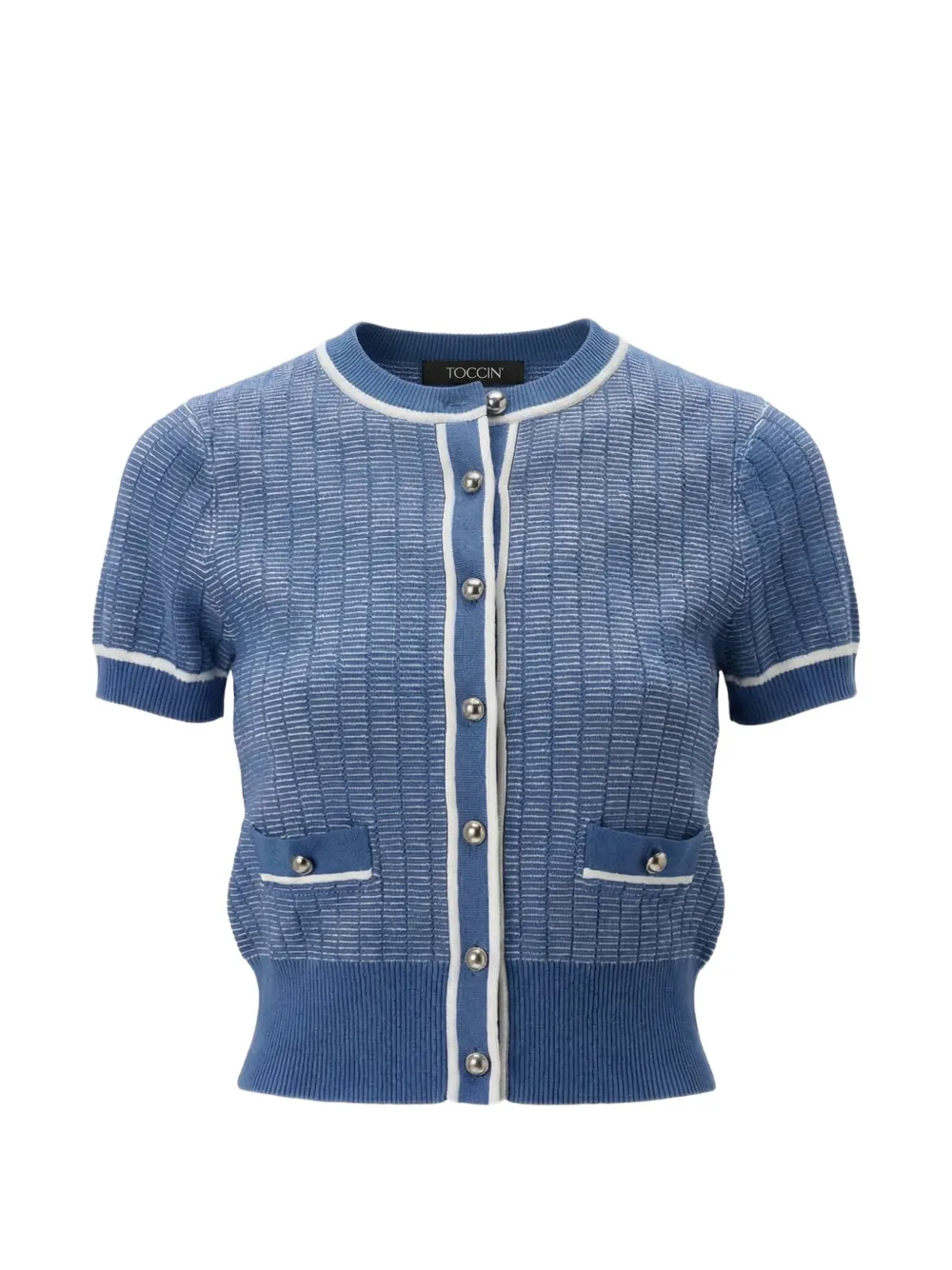 Toccin Patra short-sleeve cardigan - Blau