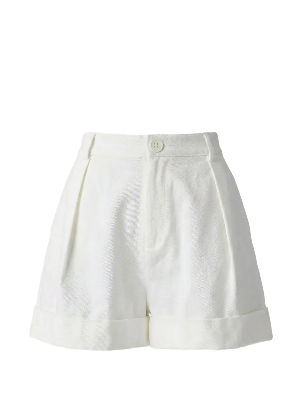 Toccin Nara pleated cuffed shorts - White