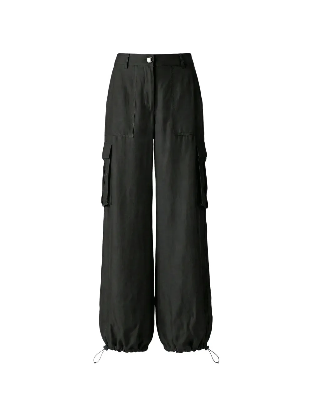 Toccin James wide-leg high-waisted trousers - Black