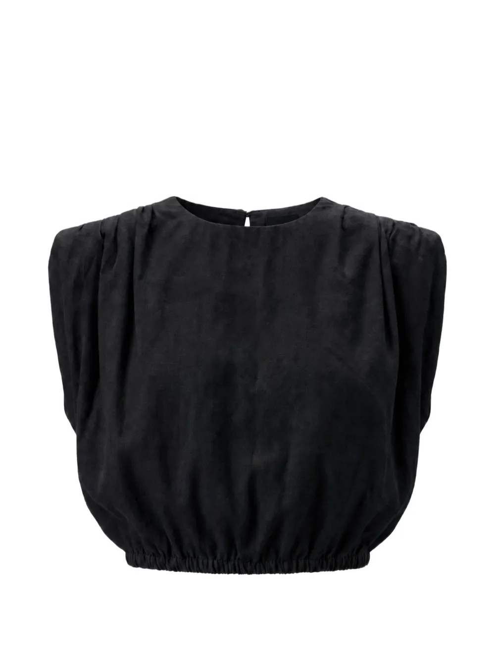 Toccin Sirelle padded-shoulder blouse - Nero